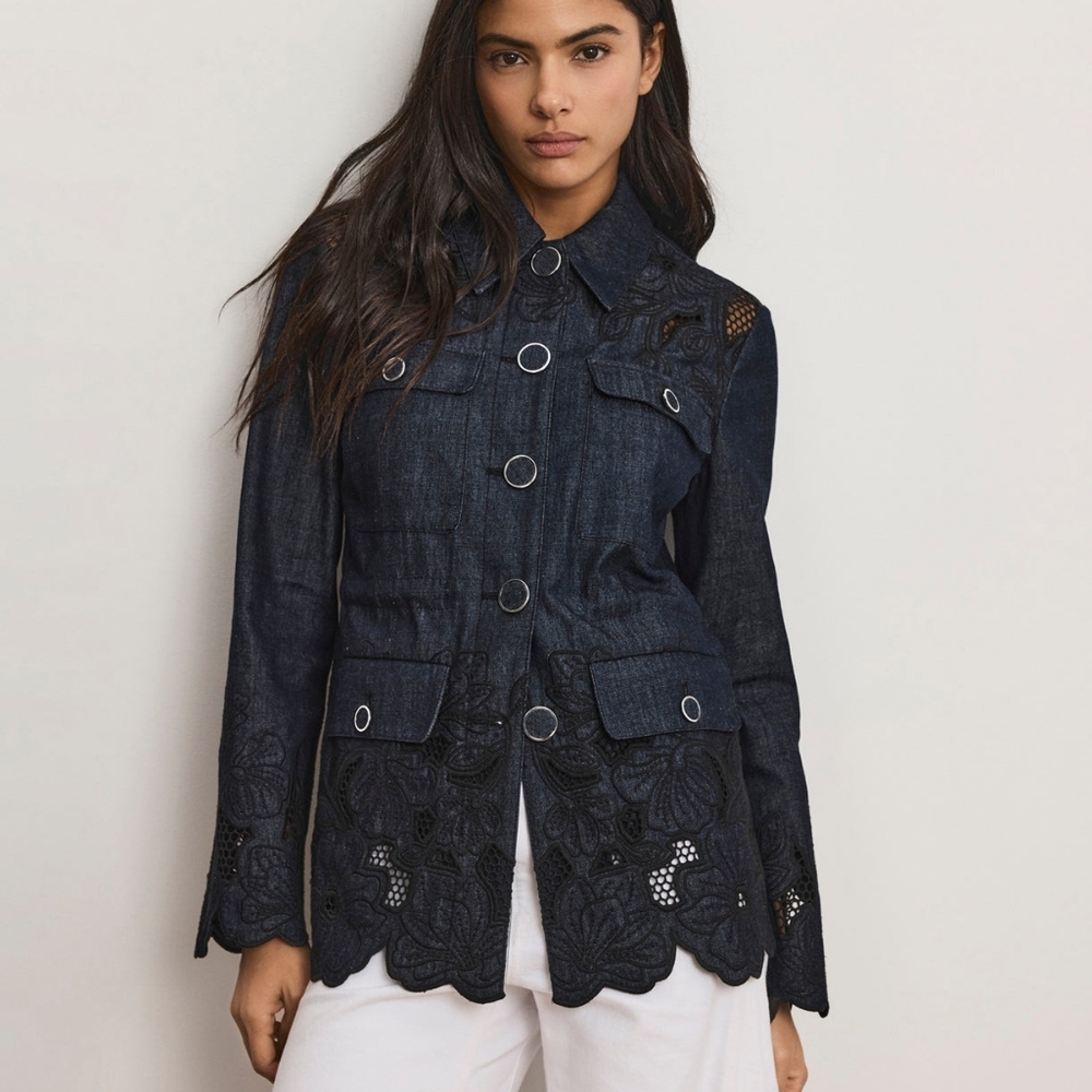 Veronica Beard Kiki Eyelet Jacket